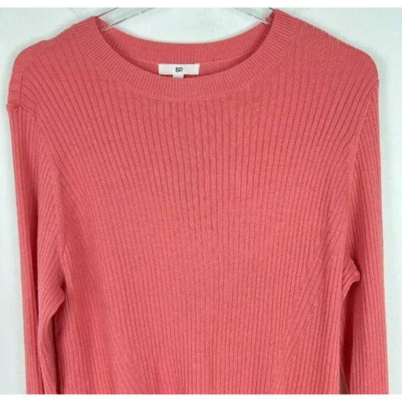 BP. Soft Pointelle Ribbed Pullover Sweater Sz XS/Extra Small in Coral Rose NWT - Picture 2 of 7